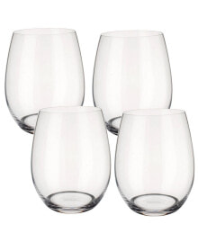 Villeroy & Boch entrée Double Old Fashioned or White Wine Stemless, Set of 4