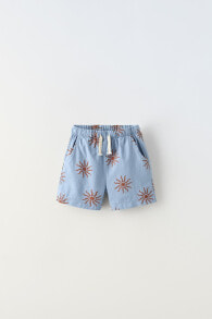 Sun print bermuda shorts