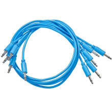 Black Market Modular Patch Cables 90mm Blue (5-Pack)