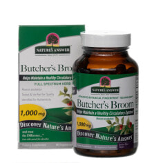 Plant extracts and tinctures nature&#039;s Answer Butcher&#039;s Broom Root -- 90 Vegetarian Capsules