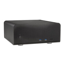 Купить компьютерные корпуса для игровых ПК Streacom: Streacom ST-FC8B Alpha Fanless HTPC Aluminium Gehäuse - schwarz