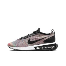 Nike Air Max Flyknit Racer 复古 缓震 织物减震防滑耐磨透气轻便 低帮 休闲跑步鞋 男款 黑彩虹