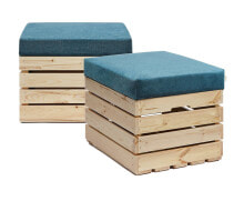 Купить товары для дома GrandBox: Sitzhocker mit Stauraum NATURE 2er Set