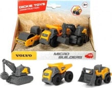 Игрушечные машинки и техника для мальчиков набор игрушечной строительной техники Dickie Volvo 3 шт