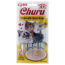 CHURU Chicken With Cheese Wet Cat Food 14g 4 units