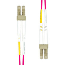 Кабели и разъемы для аудио- и видеотехники ProXtend FO-LCLCOM4D-001 волоконно-оптический кабель 1 m LC/UPC OM4 Фиолетовый