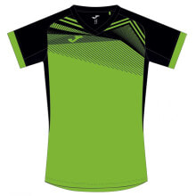 Мужские спортивные футболки Мужская спортивная футболка зеленая с логотипом JOMA Supernova II Short Sleeve T-Shirt