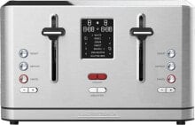 Toster Gastroback Gastroback Design Digital 4S, 4 slice(s), Stainless steel, Buttons, LCD, CE, 1900 W