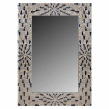 Wall mirror Alexandra House Living Grey Cream MDF Wood 70 x 3 x 100 cm