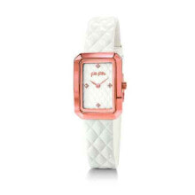 Женские наручные часы Женские наручные часы с белым кожаным ремешком Folli Follie WF16R026SSW ( 22 mm)