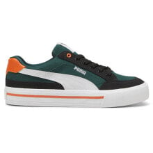 Puma Court Classic Vulc Fs Lace Up Mens Green, White Sneakers Casual Shoes 3963 купить онлайн