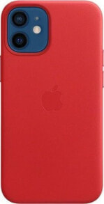 Чехлы для смартфонов Чехол кожаный для  IPHONE 12 MINI Apple красный