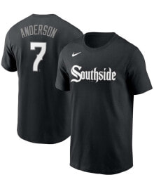 Nike men's Tim Anderson Black Chicago White Sox City Connect Name Number T-shirt