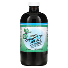 Хлорофилл world Organic, жидкий хлорофилл с мятой и глицерином, 100 мг, 474 мл (16 жидк. унций)