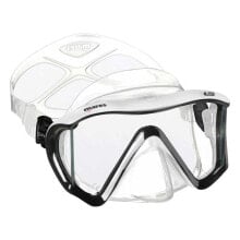 Masks and snorkels for scuba diving