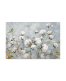 Trademark Global julia Purinton Cotton Field Blue Gray Canvas Art - 20