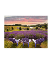 Trademark Global monte Nagler Lavender Chairs Horton Bay Michigan Color Canvas Art - 20