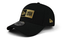 New Era 纽亦华 金色刺绣LOGO 可调节棒球帽 黑色 / Кепка New Era LOGO 12561179