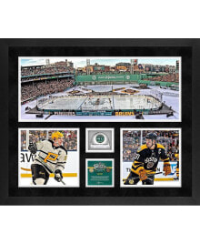Fanatics Authentic pittsburgh Penguins vs. Boston Bruins 2023 Winter Classic Framed 20'' x 24'' 3-Photograph Collage with Game-Used Ice - Limited Edition of 500