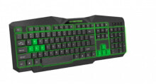 Клавиатуры esperanza EGK201G клавиатура USB QWERTY Британский английский Черный, Зеленый