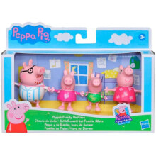 Купить развивающие игровые наборы и фигурки для детей Hasbro: HASBRO Peppa Pig Family Time To Sleep Figure