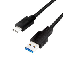 Компьютерные разъемы и переходники LogiLink CU0166 USB кабель 0,15 m 3.2 Gen 1 (3.1 Gen 1) USB A USB C Черный