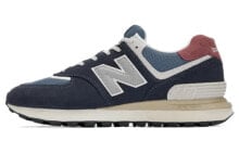 New Balance NB 574 Lg 防滑耐磨 低帮 跑步鞋 男女同款 蓝灰 / Кроссовки New Balance NB 574 Lg U574LGFN