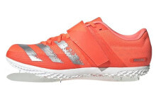 adidas Adizero HJ 减震防滑耐磨 低帮 跑步鞋 男女同款 红银色 / Кроссовки adidas Adizero HJ EE4538