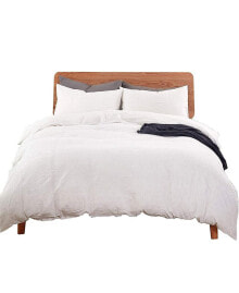 MarCielo 3 Piece Cotton Duvet Cover Set King