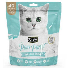 KITCAT PurrPuree ValuePack Tuna & Fiber Wet Cat Food 40x15gr