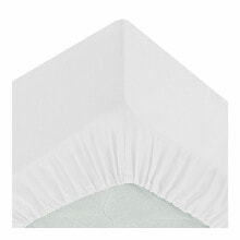 Fitted bottom sheet Atmosphera White (90 x 190 cm)
