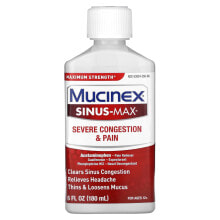 Sinus-Max, Severe Congestion & Pain, For Ages 12+, 6 fl oz (180 ml)