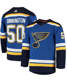 adidas men's Jordan Binnington Blue St. Louis Blues Home Authentic Player Jersey