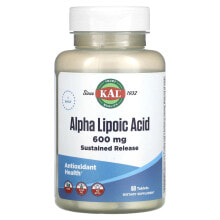 KAL, Альфа-липоевая кислота, 600 мг, 60 таблеток