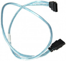 Cables and wires for construction supermicro Round - 0.55 m - SATA I - Male/Male - Black - Blue - Straight - Straight