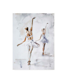 Trademark Global aimee Del Valle Ballerina in Blue Canvas Art - 37