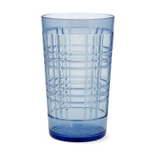 Glass Quid Viba Blue Plastic 650 ml (12 Units) (Pack 12x)