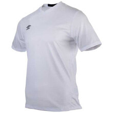 Мужские спортивные футболки Мужская спортивная футболка белая с логотипом UMBRO Football Wardrobe Vee Training