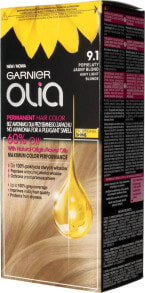 Garnier Olia Permanent Coloration No. 9.1 Перманентная крем-краска для волос на масляной основе, оттенок пепельный светло-русый