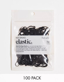 Купить женские аксессуары для волос Kitsch: Kitsch Black No Snag Elastic 100 pack