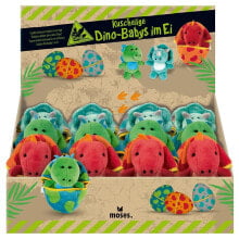 MOSES Soft Dinosaur Baby In The Egg 3 Assorted