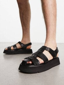 Черные мужские сандалии
