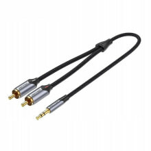 Vention BCNBF аудио кабель 1 m 3.5mm TRRS 2 x RCA Серый