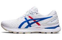 Asics GEL-Nimbus 22 减震防滑耐磨 低帮 跑步鞋 男款 白蓝 / Кроссовки Asics GEL-Nimbus 22 1011A780-100