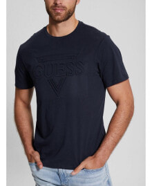 GUESS men's Embossed GUESS Short Sleeve T-shirt