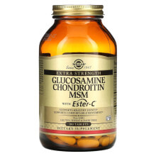 Glucosamine, Chondroitin, MSM solgar, Glucosamine Chondroitin MSM with Ester-C, 180 Tablets