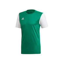 Мужские спортивные футболки мужская футболка спортивная зеленая белая для футбола Adidas Estro 19