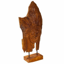 Decorative Figure Alexandra House Living Natural Teak Indian Man 13 x 60 x 30 cm