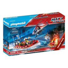 Детские игровые наборы и фигурки из дерева игровой набор с элементами конструктора Playmobil City Action Пожарно-спасательная команда