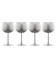 Cambridge 12 Oz Stainless Steel Red Wine Glasses, Set of 4